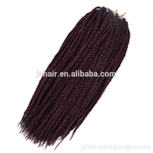Hot sale synthetic senegalese twist hair crochet hair extension senegal box braid hair